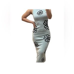 Wild Fable Green Sheath Midi Dress Sleeveless Crew Neck